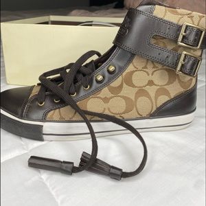 Coach Hi-top Sneakers Size 10